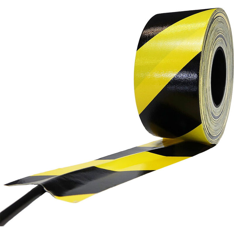 GaffGun BT-7110GG Dry Channel Gaffers Tape Roll (2.83" x 60 yd, Black/Yellow)