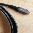 Tera Grand USB-C 3.2 Gen 2x2 Cable (Black/Gray, 6')
