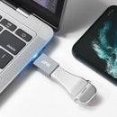 RVP+ USB-A Female to USB-C Male Adapter (5-Pack, Gray)