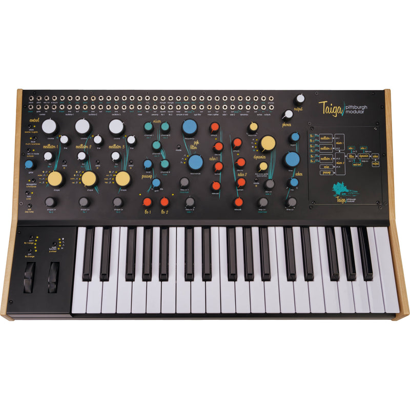 Pittsburgh Modular Taiga Keyboard Analog Semi-Modular Synthesizer with 24 HP Eurorack Expansion Bay