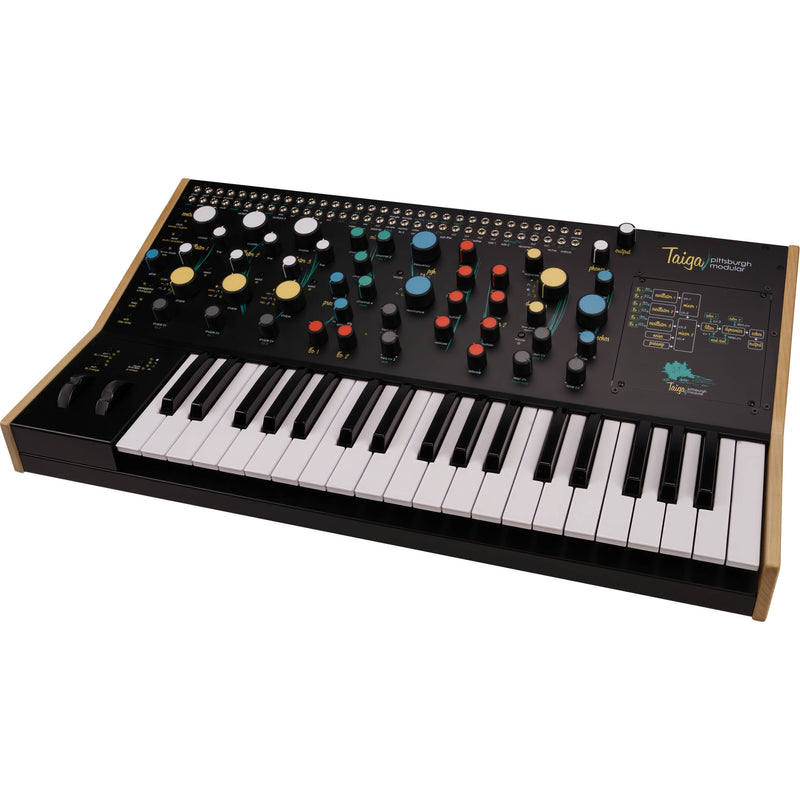 Pittsburgh Modular Taiga Keyboard Analog Semi-Modular Synthesizer with 24 HP Eurorack Expansion Bay