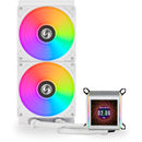Lian Li Galahad II LCD 280 AIO CPU Liquid Cooler with Performance Fans (White)