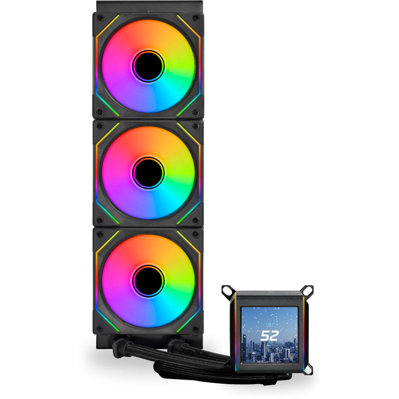 Lian Li Galahad II LCD 360 AIO CPU Liquid Cooler with SL-Infinity Fans (Black)