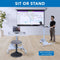 Mount-It! Mobile Sit-Stand Computer Workstation