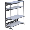 Kendall Howard Configured 4-Post 3 Shelf LAN Rack (60")