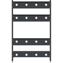 Kendall Howard Configured 4-Post 3 Shelf LAN Rack (48")