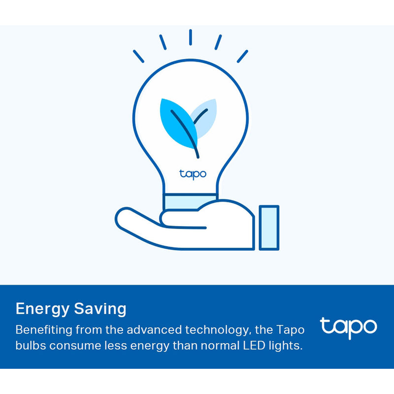 TP-Link Tapo L510E Smart Wi-Fi Light Bulb (Warm White, 4-Pack)