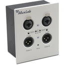 MuxLab Dante 2-Channel XLR Wall Plate (White)