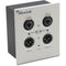 MuxLab Dante 2-Channel XLR Wall Plate (White)