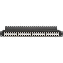 Black Box 48-Port Cat 6 Feed-Through High-Density Shielded Patch Panel (1U)