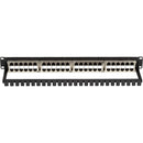 Black Box 48-Port Cat 6 Feed-Through High-Density Shielded Patch Panel (1U)