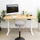 Mount-It! Electric Standing Desk Base with Dual Motors (White)