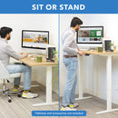 Mount-It! Electric Standing Desk Base with Dual Motors (White)