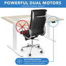 Mount-It! Electric Standing Desk Base with Dual Motors (White)