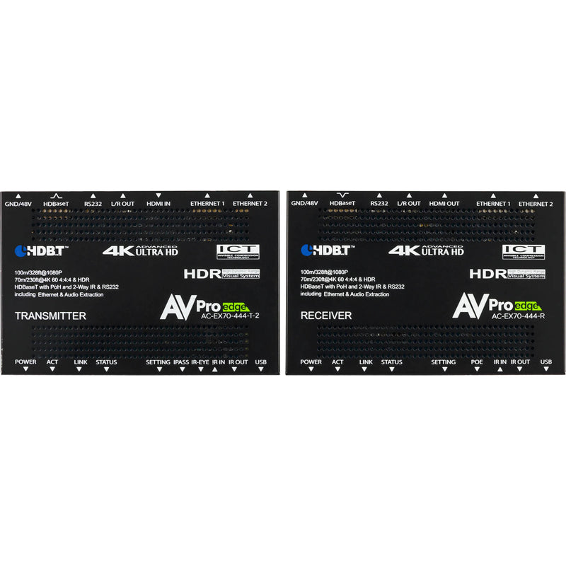 AVPro Edge 4K HDMI 2.0 over HDBaseT Extender Kit (TAA-Compliant)