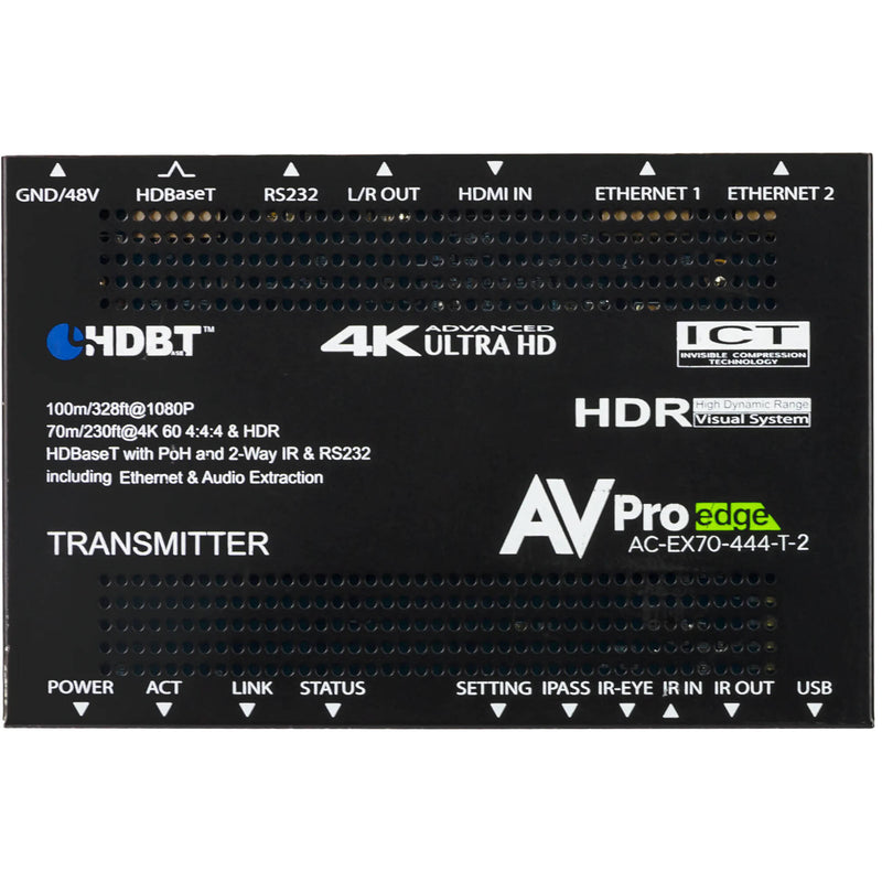 AVPro Edge 4K HDMI 2.0 over HDBaseT Extender Kit (TAA-Compliant)