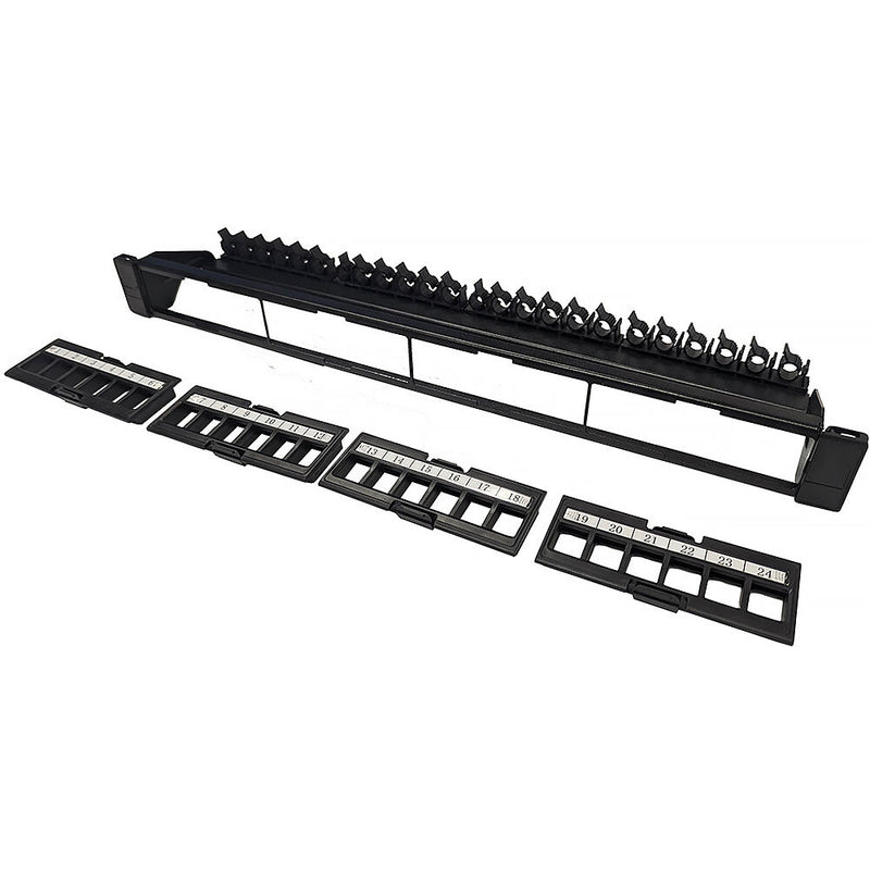 Simply45 S45-2024UP 24-Port Pro Series Unloaded UTP Keystone Patch Panel