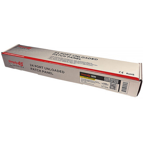 Simply45 S45-2024UP 24-Port Pro Series Unloaded UTP Keystone Patch Panel