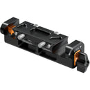 Bright Tangerine KASBAH Rear 15mm LWS Dual-Rod Mount