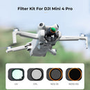 K&F Concept Nano-X Series Filter Kit with Green Coating for DJI Mini 4 Pro (4-Pack)