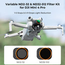 K&F Concept Nano-X Series VND Filter Set with Green Coating for DJI Mini 4 Pro (2-Pack)