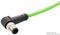 METZ CONNECT 142M2X90020 Sensor Cable, X-Code, Cat6a, 90&deg; M12 Plug, Free End, 8 Positions, 2 m, 6.6 ft