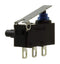 OMRON ELECTRONIC COMPONENTS D2HW-BL211H Microswitch, Ultra Subminiature, Hinge Lever, SPDT, Solder Lug, 2 A, 12 V
