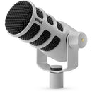 RODE RODECaster Duo 2-Person Podcasting Kit with PodMics, Studio Boom Arms, Headphones, and Cables (White)