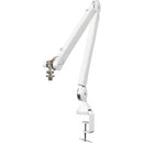 RODE RODECaster Duo 2-Person Podcasting Kit with PodMics, Studio Boom Arms, Headphones, and Cables (White)