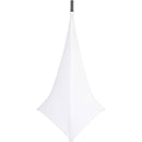 ProX Three-Sided Tripod Speaker & Lighting Stand Cover Scrim (White, 2-Pack)