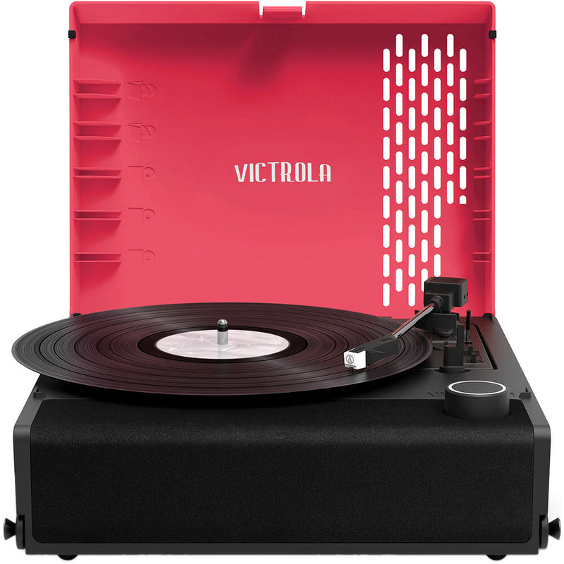 Victrola VSC-750SB Revolution GO Three-Speed Portable Turntable with Bluetooth (Pink)
