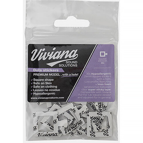 Viviana Dots Premium with Center Hole (30-Pack, Square)