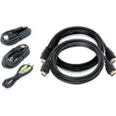 IOGEAR Dual View HDMI and USB KVM Cable Kit with Audio (6')