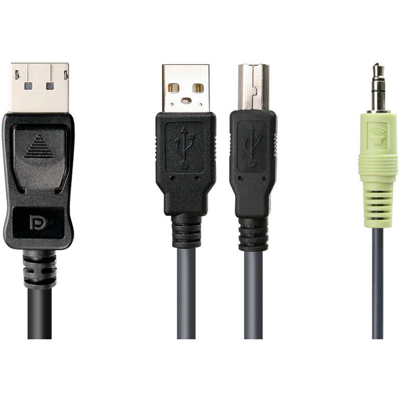 IOGEAR DisplayPort and USB KVM Cable Kit with Audio (6')