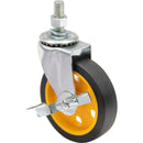 RockNRoller Multi-Cart Caster Wheel with Brake for R2 and R6 Carts (4 x 1", 2-Pack)