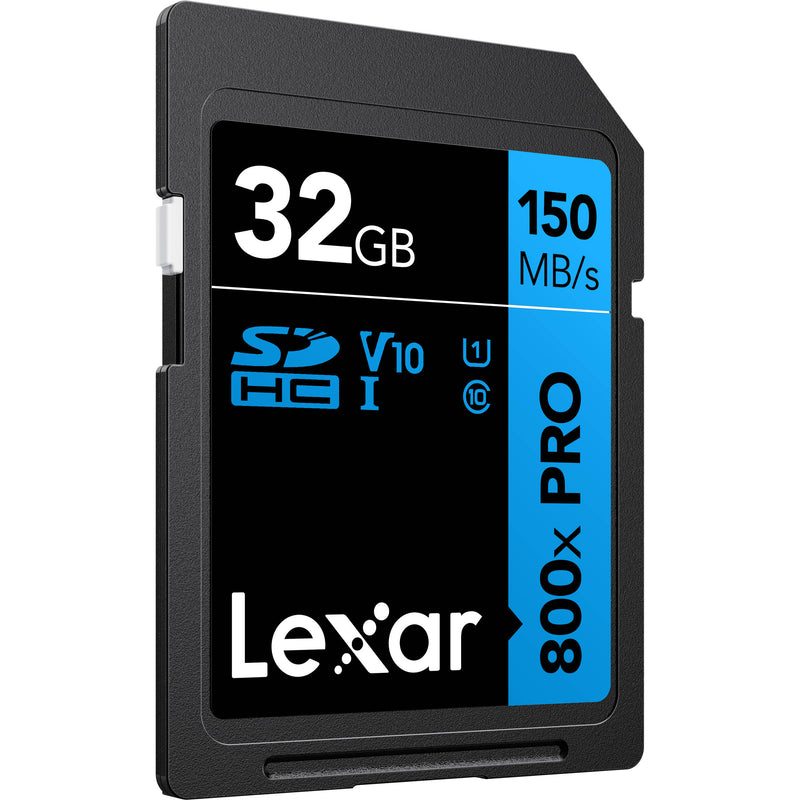 Lexar 32GB High-Performance 800x PRO UHS-I SDHC Memory Card (BLUE Series, 2-Pack)