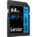Lexar 64GB High-Performance 800x PRO UHS-I SDXC Memory Card (BLUE Series)