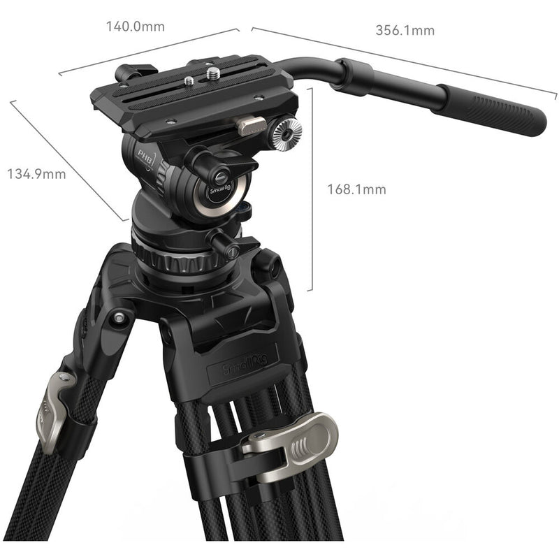 SmallRig AD-Pro8 Professional Fluid Head Tripod Kit