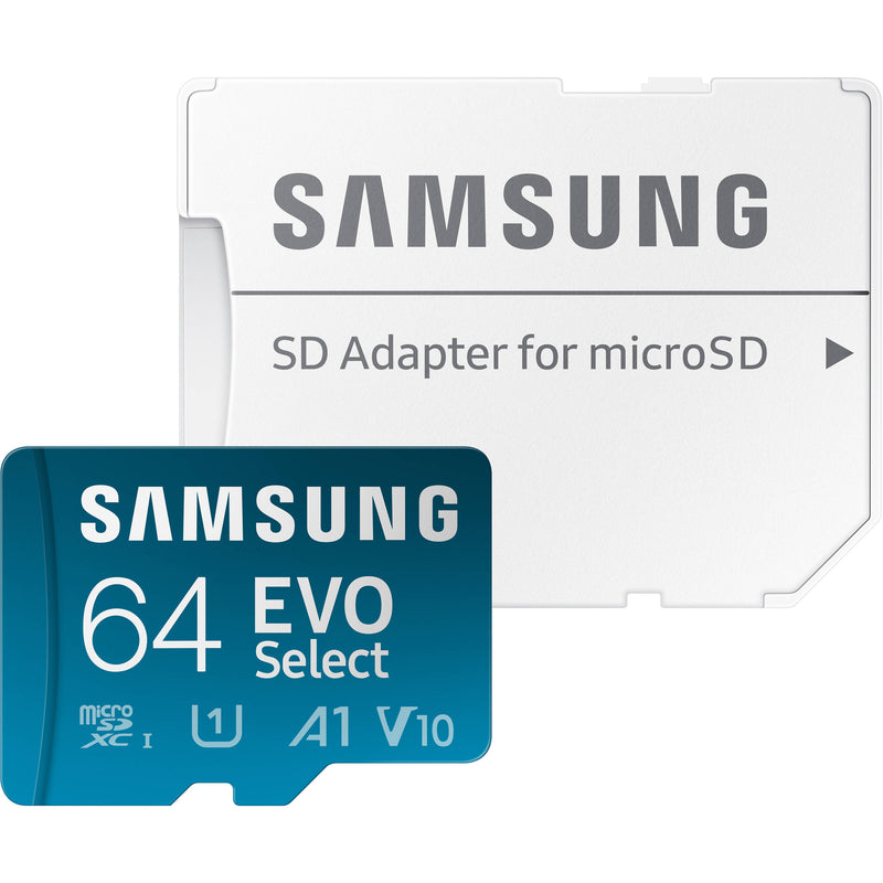 Samsung 64GB EVO Select microSDXC Card with SD Adapter