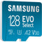 Samsung 128GB EVO Select microSDXC Card with SD Adapter