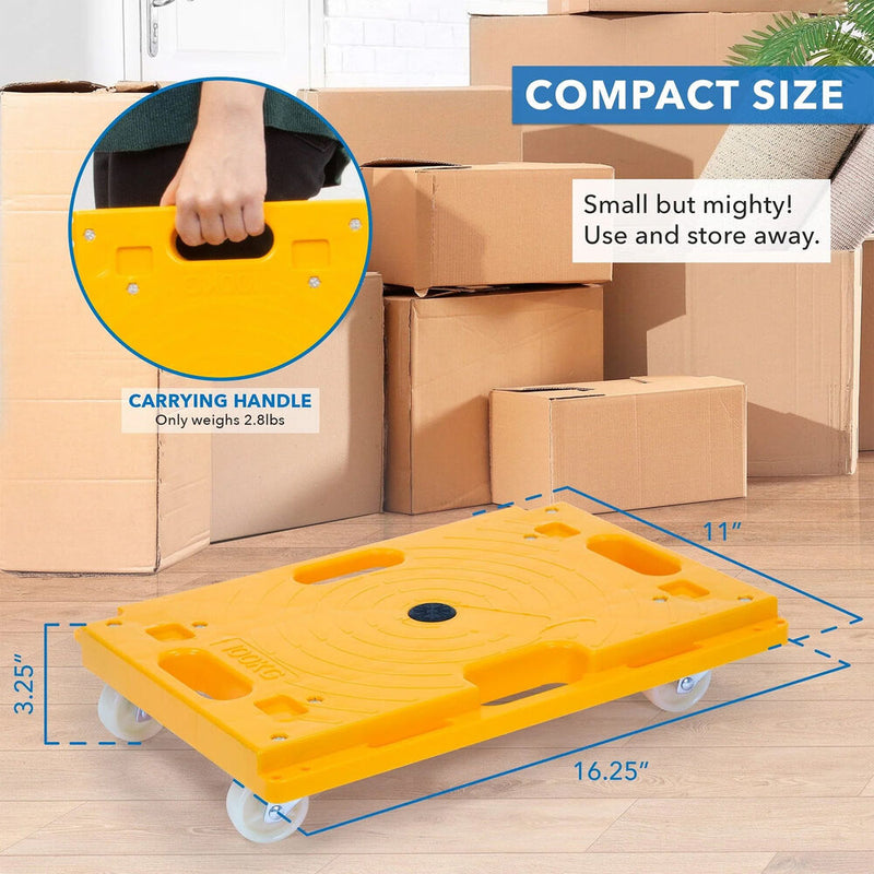 Mount-It! Small Platform Mover Dolly (2-Pack)