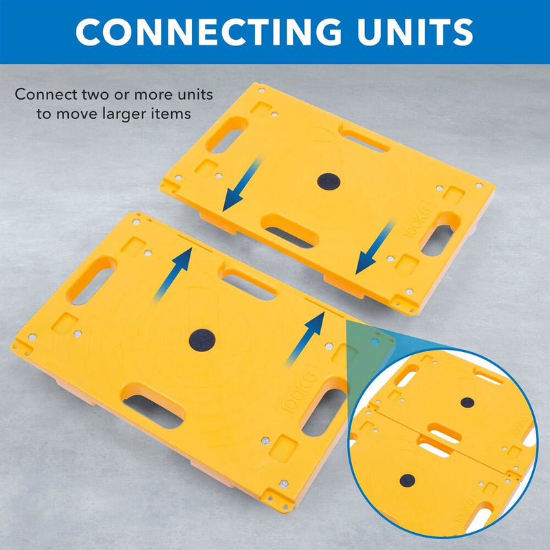 Mount-It! Small Platform Mover Dolly (2-Pack)