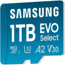 Samsung 1TB EVO Select microSDXC Card with SD Adapter