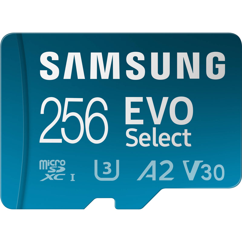 Samsung 256GB EVO Select microSDXC Card with SD Adapter