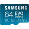 Samsung 64GB EVO Select microSDXC Card with SD Adapter