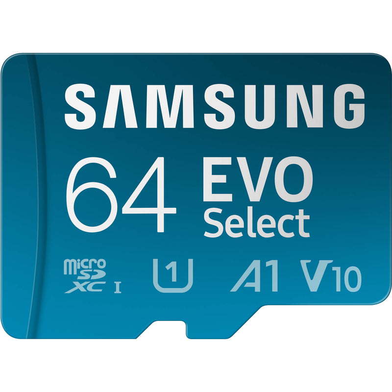 Samsung 64GB EVO Select microSDXC Card with SD Adapter