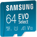 Samsung 64GB EVO Select microSDXC Card with SD Adapter