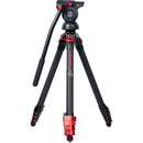 iFootage Gazelle TC3B Carbon Fiber Tripod and Komodo K3 Fluid Head Bundle
