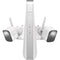 Lorex L85591-8AA2-E 6-Channel 4K UHD NVR with 1TB HDD & Two U855AA-E 4K Outdoor Battery-Operated Cameras (White)