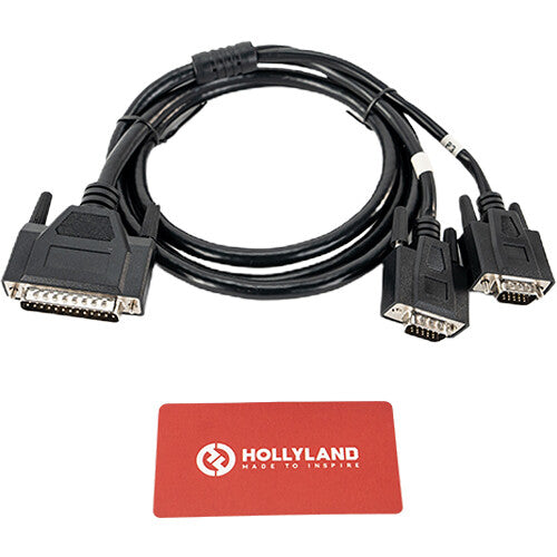 Hollyland DB25 Male to Dual HDB15 Male Tally Cable (4.9')